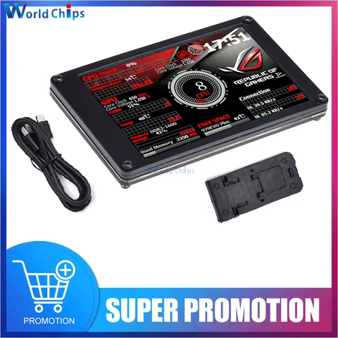 Monitor LCD 3.5 Polegadas IPS USB-C
