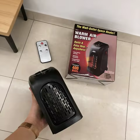 Mini Aquecedor Portátil com Termostato