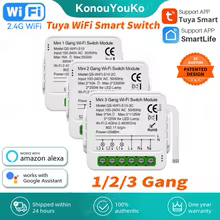 Interruptor Inteligente Wi-Fi Tuya 1/2/3 Gang Thumbnail 1