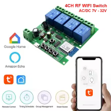 Interruptor Tuya 4CH WiFi + RF433 Thumbnail 2