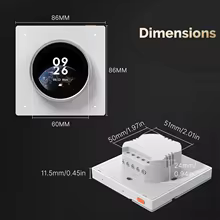 Moes Knob Inteligente WiFi com Tela Thumbnail 6