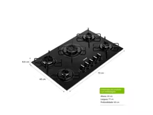 Cooktop Consul 5 Bocas Preto Thumbnail 2