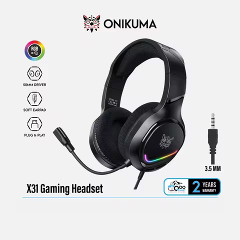 Onikuma X31 Headset Gamer RGB