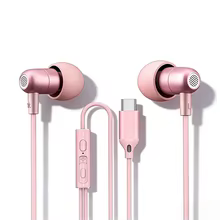 Fone de Ouvido Rosa com Fio Thumbnail 2