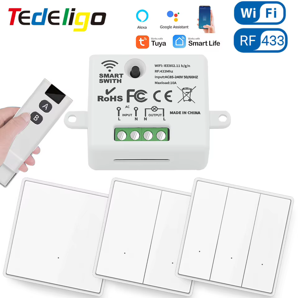 Interruptor Inteligente WiFi RF Tuya