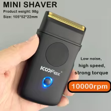 KF-6412 Barbeador Profissional Mini USB Thumbnail 2