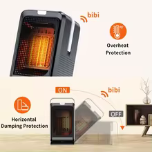 Aquecedor Portátil PTC 1000W Thumbnail 6