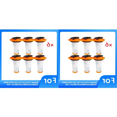 12 Filtros Prévia Rowenta X-FORCE