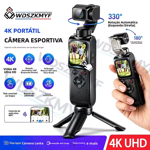 Câmera Esportiva 4K Portátil