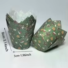 Forminhas de Cupcake Tulipa de Natal Thumbnail 5