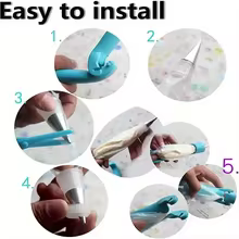 Kit Ferramentas Decoração Bolo Pistola Creme Thumbnail 6