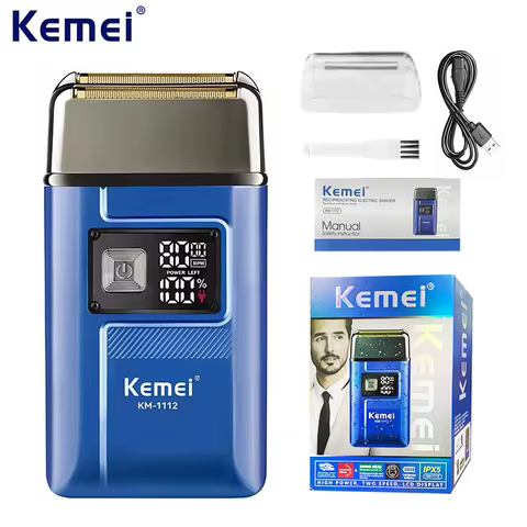 Kemei KM-1112 Barbeador Elétrico IPX5