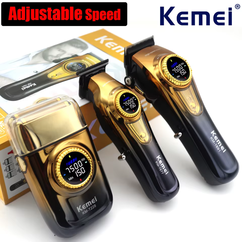 Kemei Kit Cortar Cabelo Profissional 1691 1677 T228