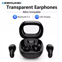 Fones Bluetooth 5.3 HiFi Transparentes com LED Thumbnail 1