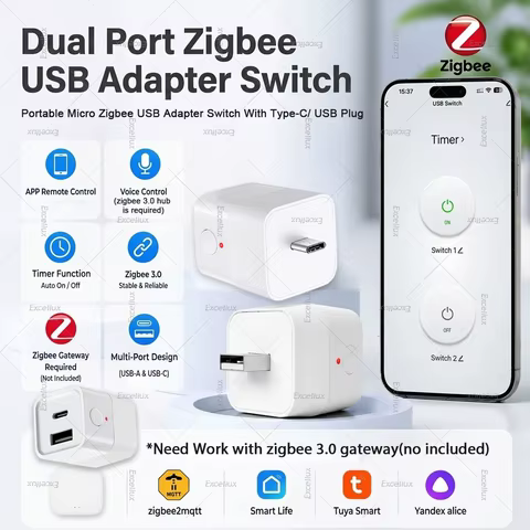 Adaptador Zigbee 3.0 Duplo USB