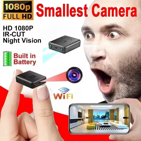 Mini Câmera de Segurança WiFi 1080p