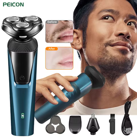 Aparador de Barba Elétrico 3 em 1