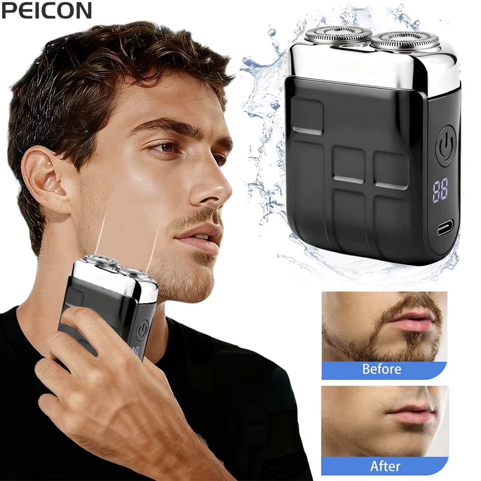 Barbeador Elétrico Portátil USB
