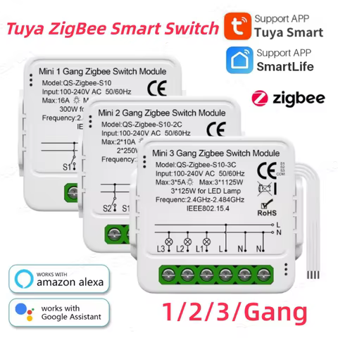 Interruptor Inteligente Tuya Zigbee Mini Módulo