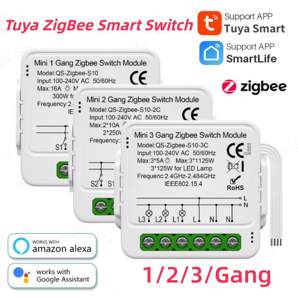 Interruptor Inteligente Tuya Zigbee Mini Módulo