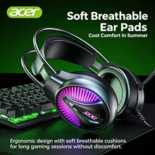 Fone Gamer USB RGB com Microfone Thumbnail 6