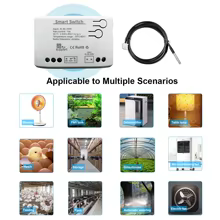 Interruptor Inteligente Wi-Fi com Sensor de Temperatura Thumbnail 2