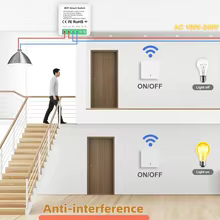 Interruptor Wi-Fi Inteligente QIACHIP Thumbnail 2