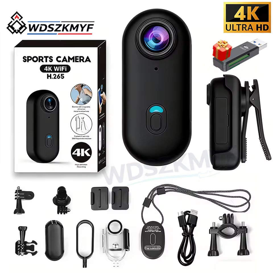 Câmera de Ação 4K WiFi Magnética