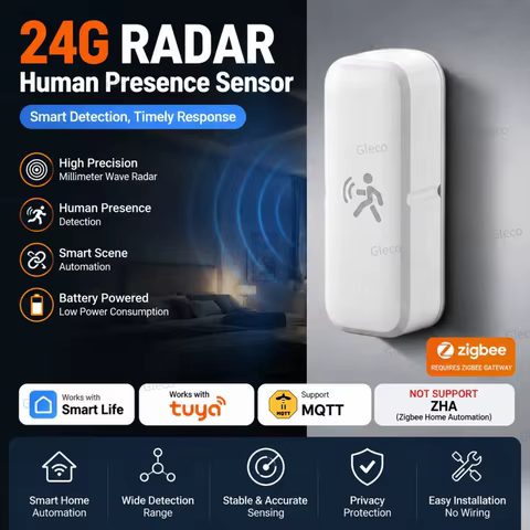 Sensor de Presença Zigbee 24GHz