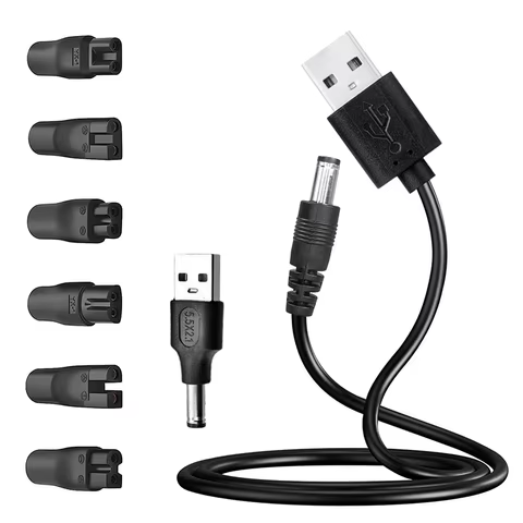 Cabo de Alimentação USB 5V Kit 8 Peças