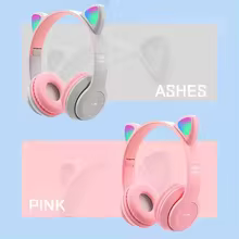 Fone Bluetooth LED Gatinho Thumbnail 3