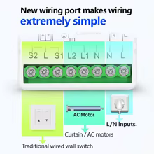 Interruptor Cortina Inteligente Wi-Fi RF Thumbnail 2