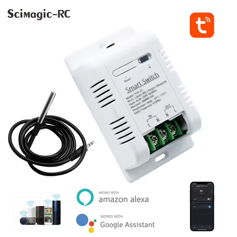 Interruptor WiFi Inteligente com Sensor Temperatura