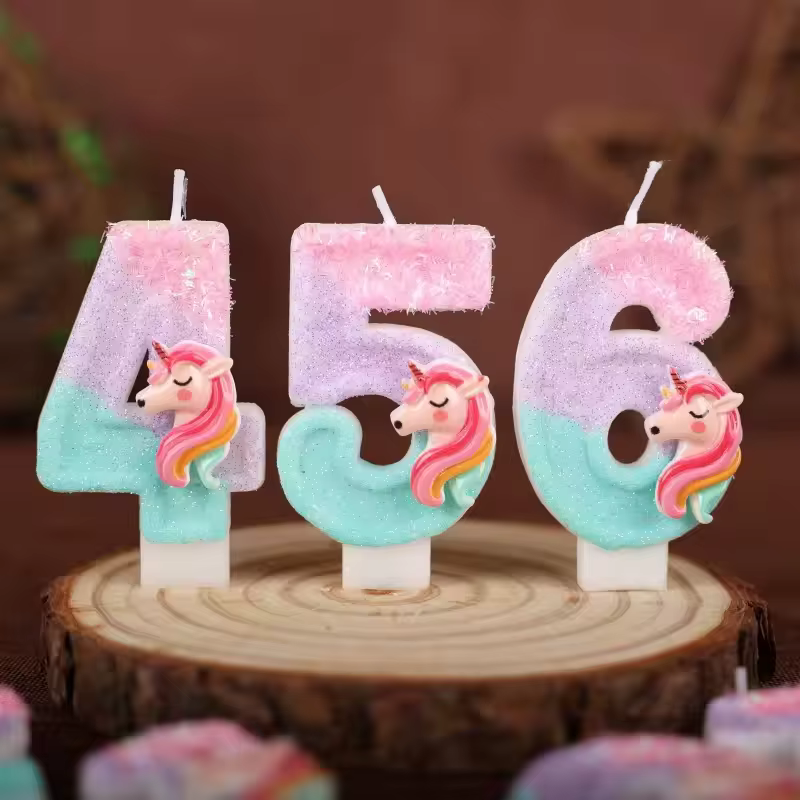 Velas de Aniversário Unicórnio