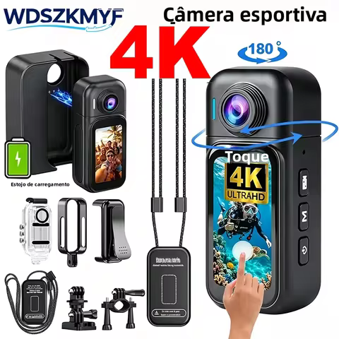 Mini Câmera de Ação 4K