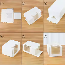 Caixa de Bolo Janela Transparente Thumbnail 4