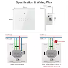 Interruptor Inteligente Wi-Fi 2 Vias RF433 Thumbnail 6