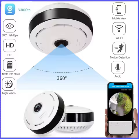 Câmera WiFi V380Pro 360º