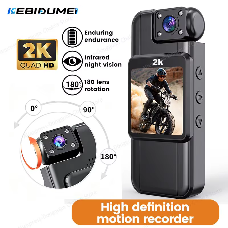 Câmera Mini HD 2K KEBIDUMEI