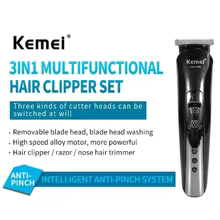Kemei KM-1506 Barbeador 3 em 1 Thumbnail 3