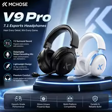 MCHOSE V9 Pro - Headset Gamer Sem Fio Thumbnail 1