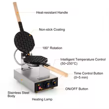 Máquina de Waffle 1400W Thumbnail 2