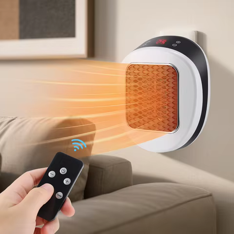Mini Ventilador de Parede com Controle Remoto