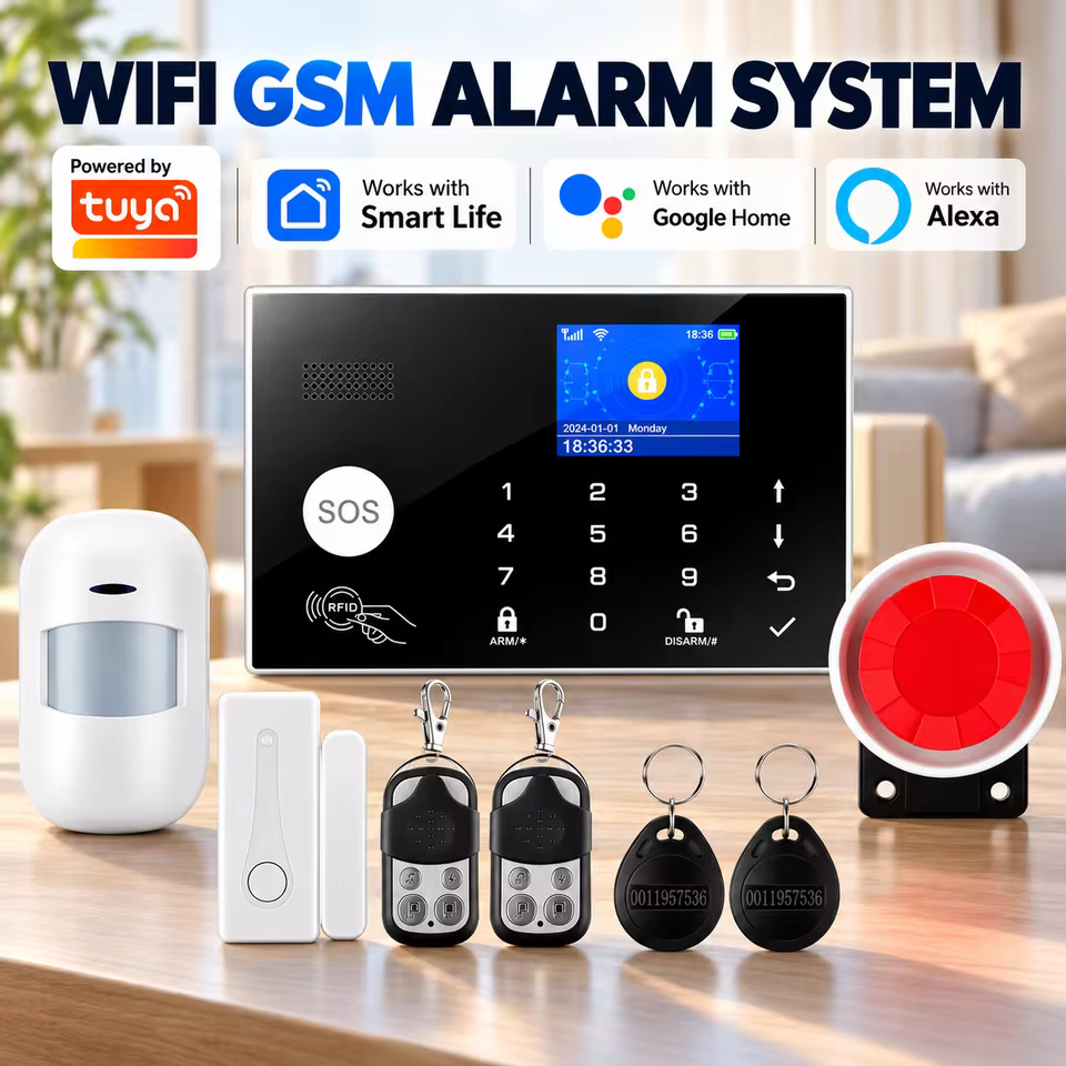 Alarme Inteligente WiFi GSM com Sensores