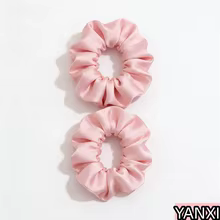 Scrunchies de Cetim Rosa - 1 a 100 Peças Thumbnail 5