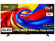 Smart TV TCL 75" 4K QLED Google TV Thumbnail 6