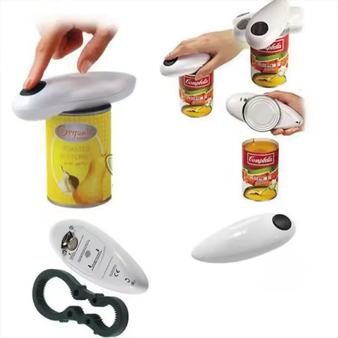 Abridor de Latas Elétrico Fácil de Usar
