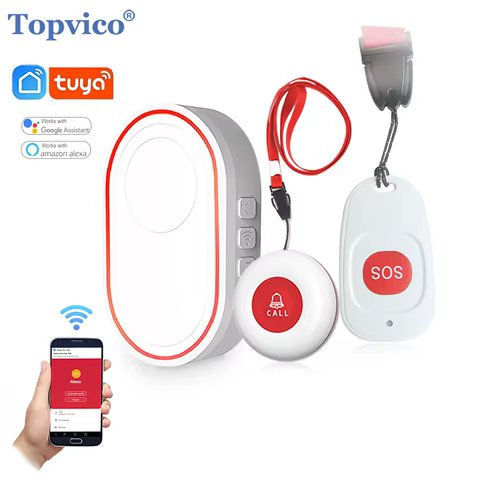 Botão SOS Inteligente para Idosos com App TUYA