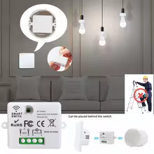 Interruptor Inteligente RF 433MHz 1/2/3 Gang Thumbnail 5