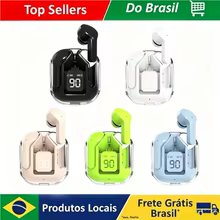 Fones Bluetooth T2 Transparentes com LED Thumbnail 1